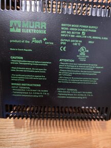 MURR ELEKTRONIK Napájecí zdroj: spínaný; 120W; 24VDC; 5A - 3