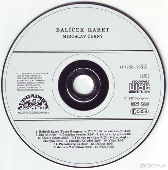 CD Miroslav Černý - Balíček Karet - 3