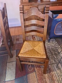 Rustikální holanský stůl + 6 židlí - 3