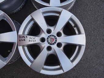 Alu disky Platin 16", 5x114.3, ET 45, šíře 6,5J - 3