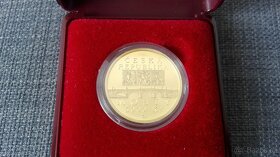 Zlatá mince 5000 Kč Most v Náměšti - PROOF, TOP stav - 3