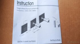 YAGI anténa wifi 2400-2483MHz - 3