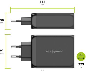 AlzaPower Fast Charge 100W (notebook, telefon, macbook) - 3