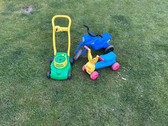 Odrážedlo, šlapací tříkolka, sekačka bublifuk - 3