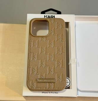 Karl Lagerfeld Leather Metal Logo Magsafe iPhone 15 Pro Max - 3