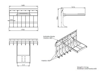 Hrábě na klest BMF - 3