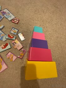 Disney princezny, štosovací věž + puzzle - 3