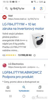 Lg pračka 9kg plně funkční pěkná - 3