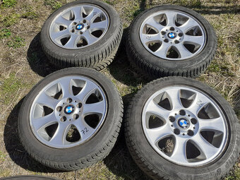 alu disky BMW 5x120 r16, zimní pneu 195/55/16 6-7mm - 3