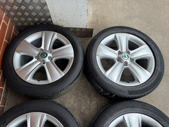 Alu 17" 5x112, škoda " Dolomite " letní 60% , YETI - 3