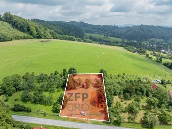 Prodej stavebního pozemku o rozloze 2 142 m2, Oznice - 3