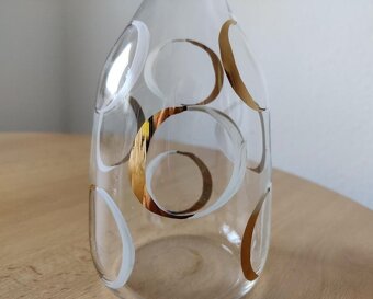 retro čs. skl. karafa v bruselském stylu BOROCRYSTAL - 3