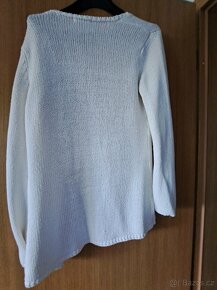 Dámský bílý svetr, vel. S-M, zn. Promod - 3