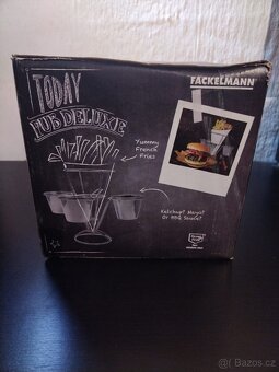 Stojánek na hranolky + mističky na omáčky - 3