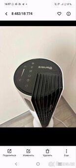 Ventilátor a čistička vzduchu siguro - 3