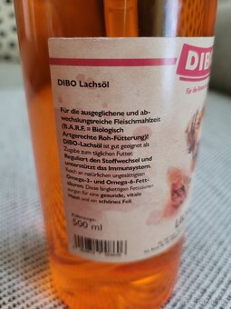 Lososový olej pro psy a kočky zn. Dibo, 500 ml - 3
