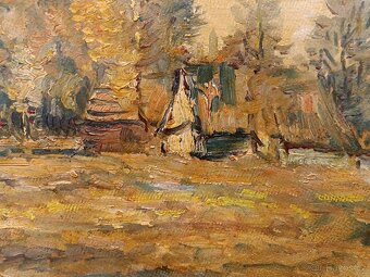 Obraz Jaroslav Štechr, Valašské chalupy, olej 62x82 - 3