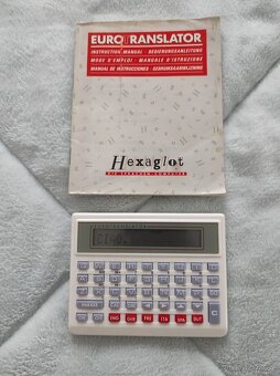 Hexaglot eurotranslator 1991 překladač, kalkulačka - 3