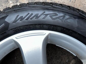 Original ALU kola VW 16" 6,5J ET42 zimní pneu 205/55/R16 - 3