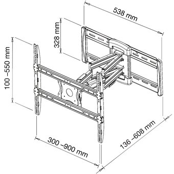 držák na TV Stell SHO 8055 Pro - 3