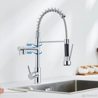 Kuchyňská baterie Auralum se spirálovou pružinou - 3