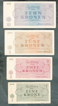 Staré bankovky KOMPLET SESTAVA židovského ghetta TEREZÍN - 3