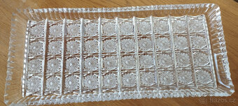 broušený servírovací tác z olovnatého skla - 3