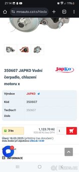 Vodní pumpa výrobce JAKOPARTS - 3