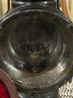 Stará železniční lampa – krásný industriální kus - 3