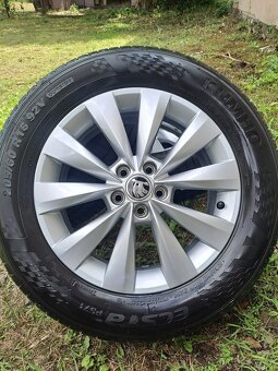 Alu kola 5x100 originál Škoda Kamiq, Scala 205/60 R16 - 3