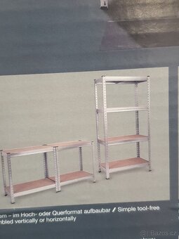 PARKSIDE Vysokozátěžový regál 2m, 1-7ks, sleva - 3