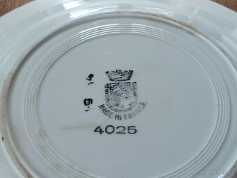 STAROŽITNÝ ART DECO FAJÁNS TALÍŘ SAINT AMAND LES EAUX FRANCI - 3