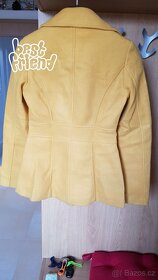 Žlutý krátký flaušový kabátek, vel. S/M - 3