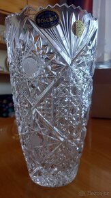 Skleněná váza - křišťálové sklo Bohemia Crystal - 3
