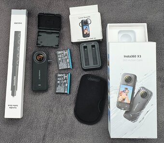 Prodám Insta360 X3 s příslušenstvím, TOP stav - 3