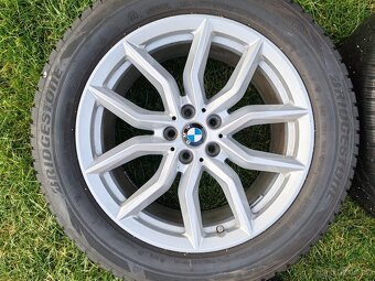 Nový stavObuté originální disky alu BMW 5X112 10 zimní pneu - 3