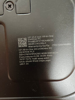 Prodám All-in-One PC HP 24-cr0904nc – nepoužívaný, v záruce - 3