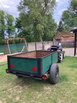 Vlek za malotraktor, vlečka, vyvážečka, bytelná kára - 3