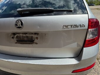 Zadni pate dvere Skoda Octavia 3 kombi stribrne - 3