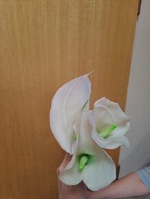 Umělé květiny kala umělá bílá 3 ks - 3