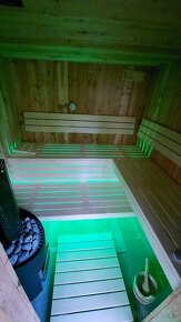 Venkovni sauna s pristreskem 2x2m - 3