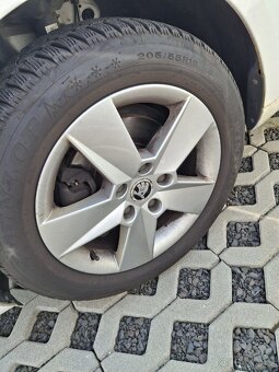 Alu kola originál Škoda 205/55 R16 Dunlop zimní  sada - 3