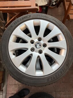 Alu kola R17, 5x112 Et 49, letní pneu 225/45/17 - 3