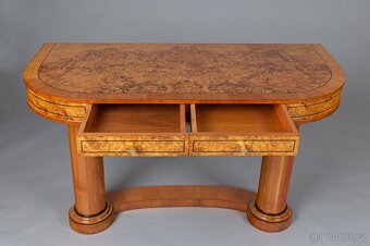 Art Deco psací stůl, třešeň - 3