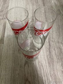 Nápojové sklo Coca Cola - červená - 3