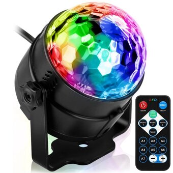 disco par blue 2ks + 2x světelný efekt disco ball - 3