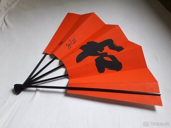 Japonské vějíře (s malbou/ kaligrafií) - 3