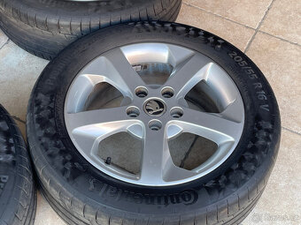 Alu kola 5x112 original Škoda Octavia 205/55 R16 Continetal - 3