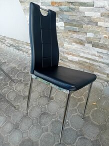 Prodá 6 ks chromovaných židlí v paselových barvách - 3