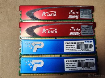 6GB DDR2 - 2x 1GB A-data a 2x 2GB Patriot - 3